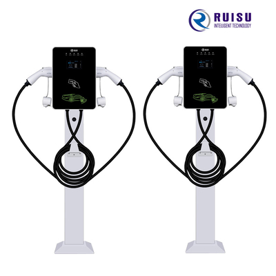 support de sol monophasé de type 2 de chargeur à C.A. de 14KW 32A EV avec le câble de 5m