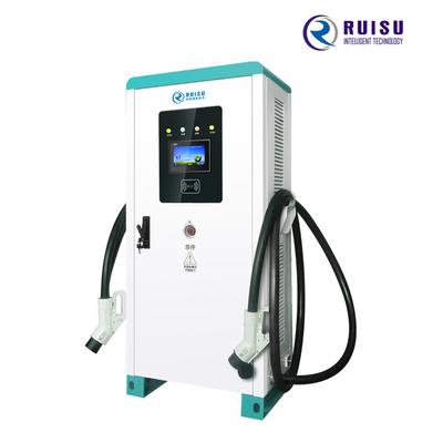 Stations de recharge publiques tout en un d'Ev, chargeurs de voiture commerciaux rapides 80kw Ip54