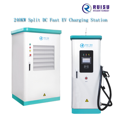Chargeur rapide d'EV de refroidissement par air fendu, station de charge de véhicules électriques de C.C de 240kw 45Hz