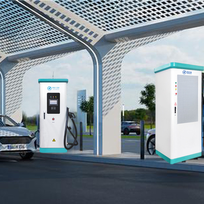Stations de charge rapides fixées au sol d'EV, points de charge de la voiture publique fendue 480KW